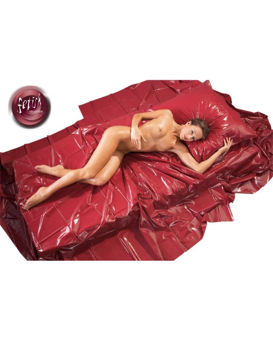Простирадло - Fetish Collection Lack Patent Leather Sheet Red, 200х230 см Простирадло - Fetish Collection Lack Patent Leather Sheet Red, 200х230 см