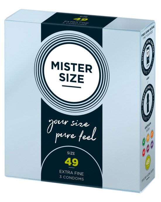 Презервативи - Mister Size 49mm pack of 3 Презервативи - Mister Size 49mm pack of 3