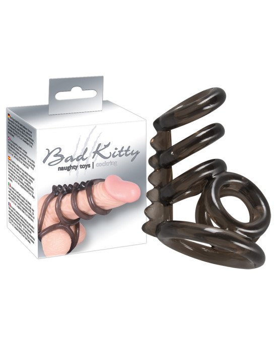 Ерекційні кільця - Bad Kitty Cock Ring 3 Ерекційні кільця - Bad Kitty Cock Ring 3