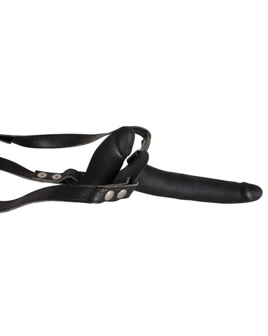 Жіночий страпон - Double Strap On Black Silicone Жіночий страпон - Double Strap On Black Silicone