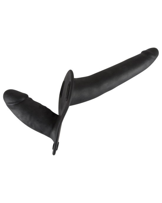 Жіночий страпон - Double Strap On Black Silicone Жіночий страпон - Double Strap On Black Silicone