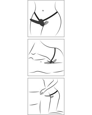 Жіночий страпон - Double Strap On Black Silicone