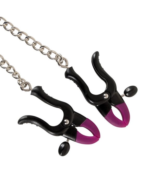 Затискачі для сосків - Bad Kitty Silicone Nipple Clamps Затискачі для сосків - Bad Kitty Silicone Nipple Clamps