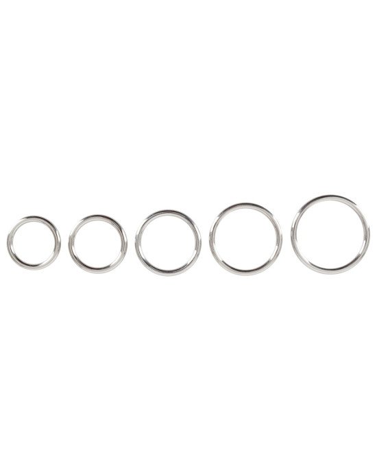 Ерекційні кільця - Bad Kitty Set of 5 Metal Rings Ерекційні кільця - Bad Kitty Set of 5 Metal Rings