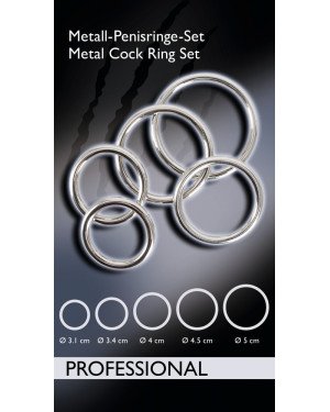 Ерекційні кільця - Bad Kitty Set of 5 Metal Rings