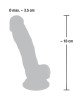 Фалоімітатор з мошонкою - Medical Silicone Dildo, 21 см Фалоімітатор з мошонкою - Medical Silicone Dildo, 21 см