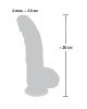 Фалоімітатор з мошонкою - Medical Silicone Dildo, 20 см Фалоімітатор з мошонкою - Medical Silicone Dildo, 20 см