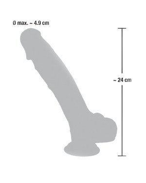 Фалоімітатор з мошонкою - Medical Silicone Dildo, 24 см