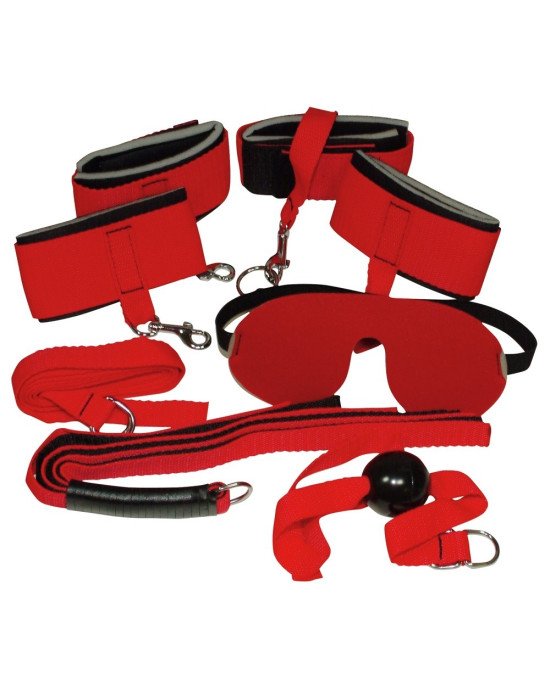 Бондаж - Bad Kitty Red Giant Set, 8 предметов Бондаж - Bad Kitty Red Giant Set, 8 предметов