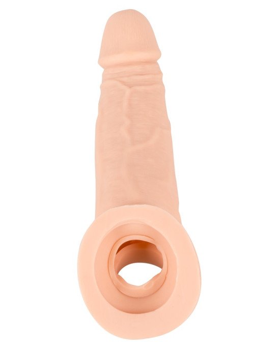 Насадка на член - Nature Skin Penis Sleeve With Extension Насадка на член - Nature Skin Penis Sleeve With Extension