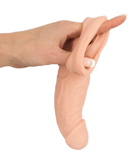 Насадка на член - Nature Skin Penis Sleeve With Extension Насадка на член - Nature Skin Penis Sleeve With Extension