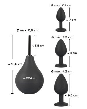Набір анальних пробок - Black Velvets Anal Kit