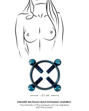 Bad Kitty Nipple Jewellery Blue