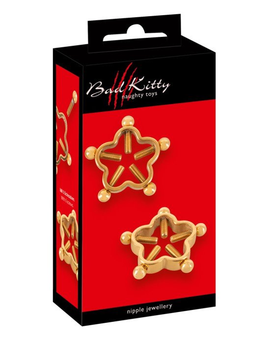Bad Kitty Nipple Jewellery Gold Bad Kitty Nipple Jewellery Gold