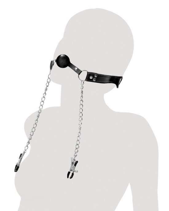 FFE Deluxe Ball Gag and Nipple FFE Deluxe Ball Gag and Nipple