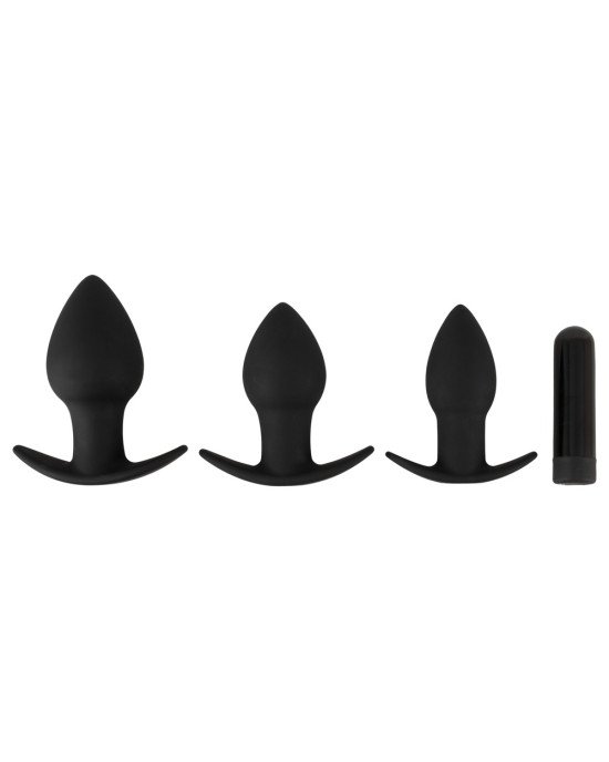 Black Velvets Vibrating Butt plugs in 3 s Black Velvets Vibrating Butt plugs in 3 s