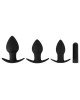 Black Velvets Vibrating Butt plugs in 3 s Black Velvets Vibrating Butt plugs in 3 s