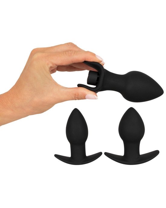 Black Velvets Vibrating Butt plugs in 3 s Black Velvets Vibrating Butt plugs in 3 s