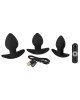 Black Velvets Vibrating Butt plugs in 3 s Black Velvets Vibrating Butt plugs in 3 s