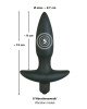 Анальна пробка - Black Velvet Vibrating Plug Small Анальна пробка - Black Velvet Vibrating Plug Small