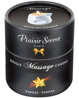 Масажна свічка - Plaisir Secrets Massage Candle Vanilla, 80 мл