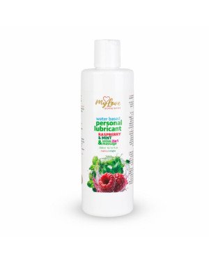 2в1 лубрикант та масажний гель - MyLove Aroma Series Intim&Massage Raspberry & Mint, 300 мл