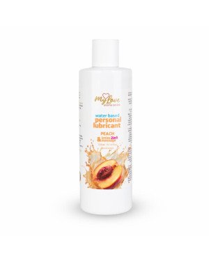 2в1 лубрикант та масажний гель - MyLove Aroma Series Intim&Massage Peach, 300 мл
