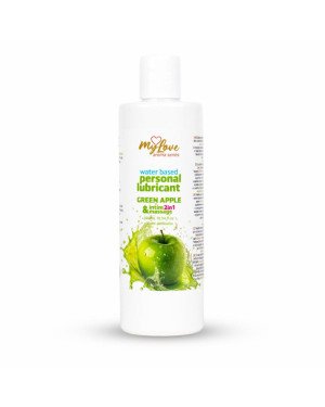 2в1 лубрикант та масажний гель - MyLove Aroma Series Intim&Massage Green Apple, 300 мл