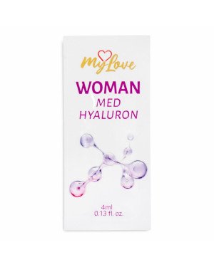 Інтимний зволожуючий гель-лубрикант для жінок - MyLove Woman Med Hyaluron, 4 мл