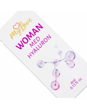 Інтимний зволожуючий гель-лубрикант для жінок - MyLove Woman Med Hyaluron, 4 мл