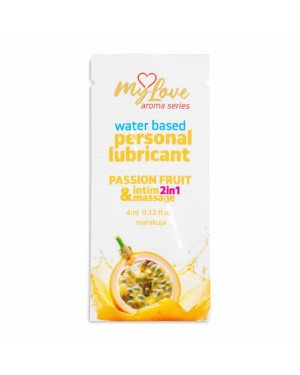 2в1 лубрикант та масажний гель - MyLove Aroma Series Intim&Massage Passion Fruit, 4 мл