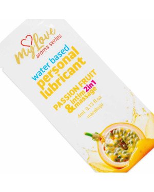 2в1 лубрикант та масажний гель - MyLove Aroma Series Intim&Massage Passion Fruit, 4 мл
