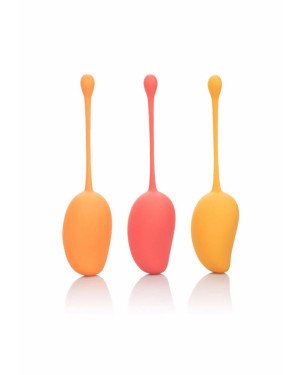 Набір вагінальних кульок - Calexotics Kegel Training Set Mango