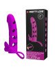 Насадка на член - Pretty Love Vibrating Penis Sleeve With Ball Strap 6