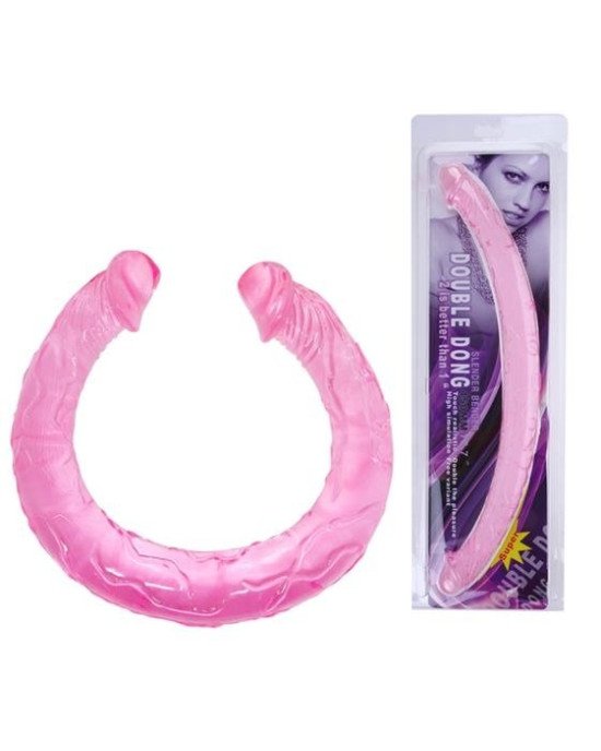 Двосторонній фалоімітатор - Double Dong Pink, 45 см Двосторонній фалоімітатор - Double Dong Pink, 45 см