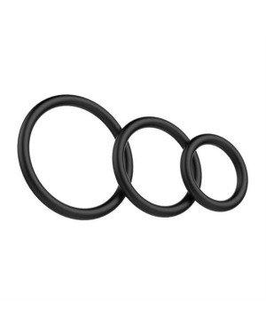 Набір ерекційних кілець - Cock & Ball Rings Rubber Set Набір ерекційних кілець - Cock & Ball Rings Rubber Set