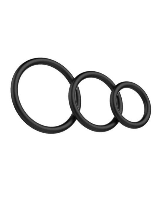 Набір ерекційних кілець - Cock & Ball Rings Rubber Set Набір ерекційних кілець - Cock & Ball Rings Rubber Set