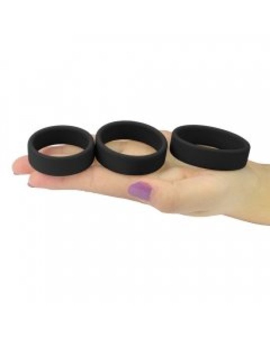 Ерекційні кільця - Power Plus Soft Silicone Pro Ring Black
