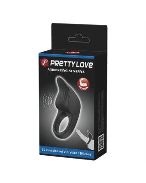 Ерекційне кільце - Pretty Love Vibrating Susanna Cock Ring Black