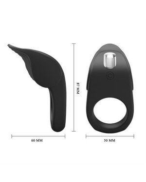 Ерекційне кільце - Pretty Love Vibrating Susanna Cock Ring Black Ерекційне кільце - Pretty Love Vibrating Susanna Cock Ring Black