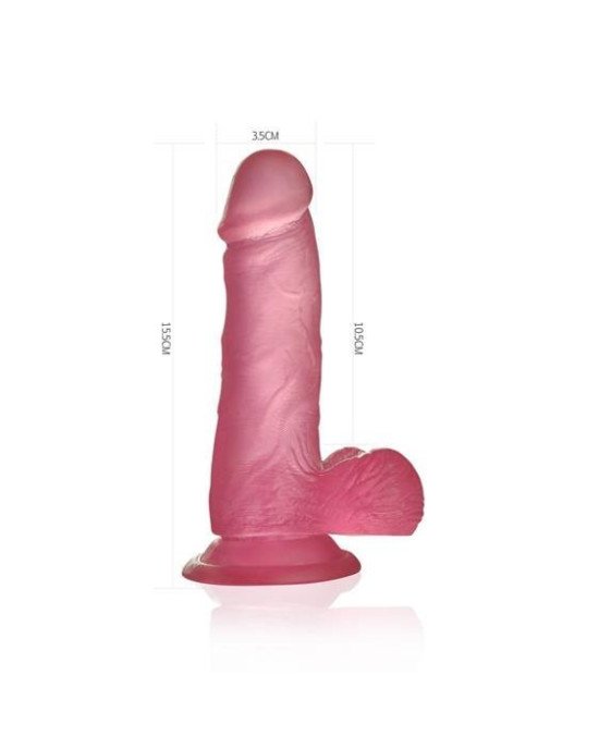 Фалоімітатор з мошонкою - Jelly Studs Crystal Dildo Small 6 Фалоімітатор з мошонкою - Jelly Studs Crystal Dildo Small 6