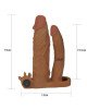 Насадка на член - Pleasure X-Tender Vibrating Double Penis Sleeve Add 2 Насадка на член - Pleasure X-Tender Vibrating Double Penis Sleeve Add 2