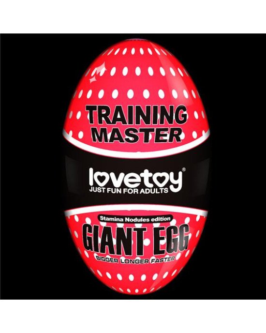 Мастурбатор - Traning Master Giant Egg Masturbator Red Мастурбатор - Traning Master Giant Egg Masturbator Red