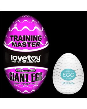 Мастурбатор - Traning Master Giant Egg Masturbator Purple Мастурбатор - Traning Master Giant Egg Masturbator Purple