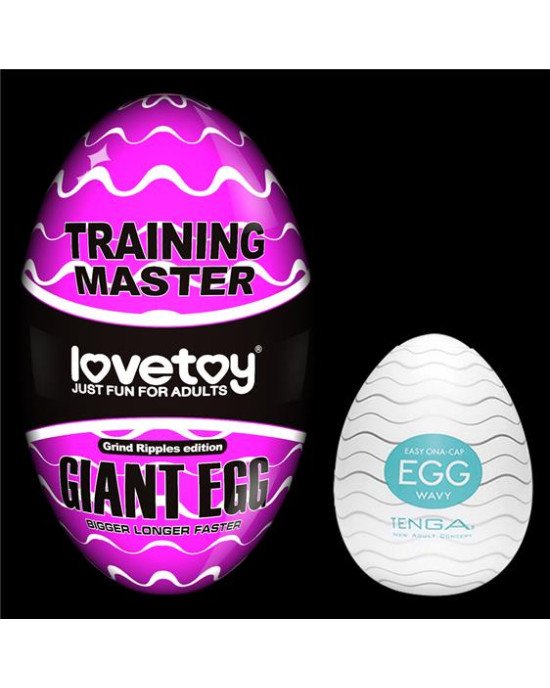 Мастурбатор - Traning Master Giant Egg Masturbator Purple Мастурбатор - Traning Master Giant Egg Masturbator Purple