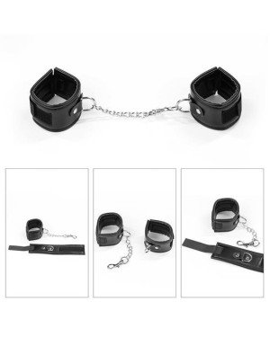 Набір БДСМ - Deluxe Bondage Kit (кляп, наручники, пір'їнка)
