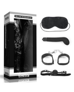 Набір БДСМ - Deluxe Bondage Kit (маска, вібратор, наручники, кляп)