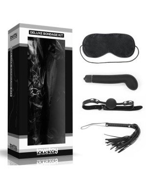 Набір БДСМ - Deluxe Bondage Kit (маска, вібратор, кляп, флогер)