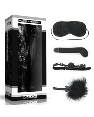 Набір БДСМ - Deluxe Bondage Kit (маска, вібратор, кляп, пір'їнка)