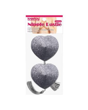 Пестіси - Reusable Glitter Heart Tassel Nipple Pasties